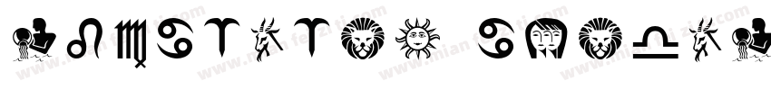 astrology regular字体转换